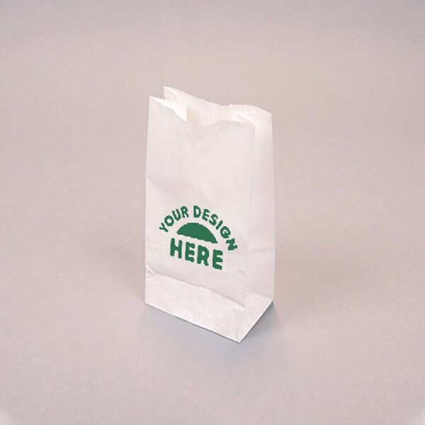 Custom-Printed White Kraft 4-lb Bag